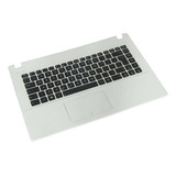 Teclado P/ Notebook Asus X451c Ç Marca Bringit Cor Branco