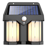 Lámpara Solar Sensor Aplique Pared  Exterior  Eco Tecnología
