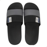 Chinelo Slide Cartago Adulto Dakar Ii Cor Preto / Cinza