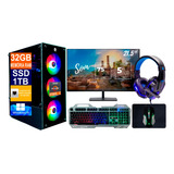 Pc Gamer Ryzen 7 5700g, Ssd 1tb, 32gb, B550m + Monitor 21.5p