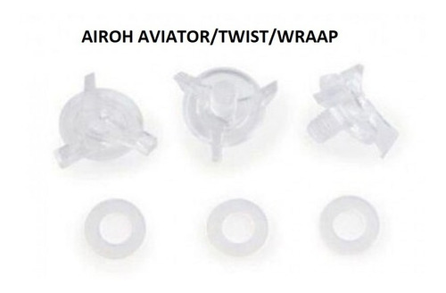 Kit Parafusos Capacete Airoh Twist / Aviator C/ 3 Peças