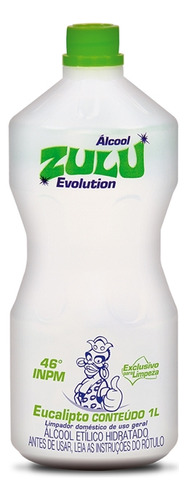 Alcool 46 Evolution Eucalipto 1 Litro Zulu