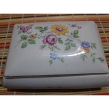 Caja Alhajero De Porcelana Antiguo Art 1049