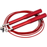 Cuerda De Salto Alta Velocidad Speed Rope Aluminio Roja