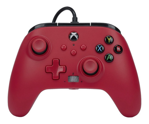 Controle Powera Enhanced Wired Para Xbox Vermelho