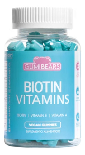 Gumi Bears Biotin 1 Mes - Vitaminas Para El Pelo 