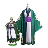 Kimono Japonés Juego De Roles Cosplay One Pieces Zoro