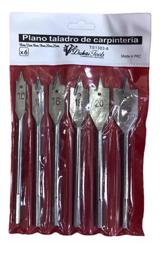 Juego Broca Espada X 6 Pcs DieselTools Madera Exc Calidad