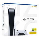 Playstation 5 + 1 Controle 825gb Standard Branco E Preto Sony
