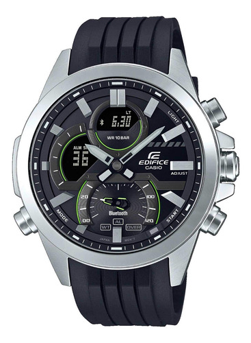 Casio Ecb30p-1a Edifice Para Hombre, Esfera Ana-digi Negra,