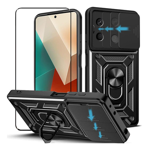 Funda Para Xiaomi Redmi Note 13 4g Cámara Carcasa + Mica