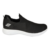 Zapatilla Deportiva Soft Color Negro Elastizada 36 Al 45