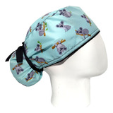 Gorro Quirúrgico Mujer + Lanyard Koala Caritas Menta