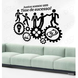 Adesivo Para Empresas Motivacional Juntos Somos Um Time G