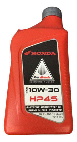 Aceite Prohonda Hp4s Sintetico Cb 500f 10w 30 Hondacm