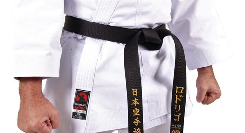 Kimono Karate Lonita Premium + Chaveiro Mini Faixinha
