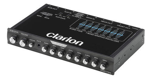 Crossover Ecualizador Clarion 7 Bandas 8v Eqs755 Subwoofer