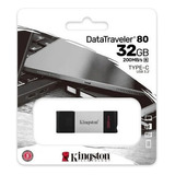 Pen Drive Kingston Datatraveler 80 Type-c Usb 3.2 Dt80 32gb