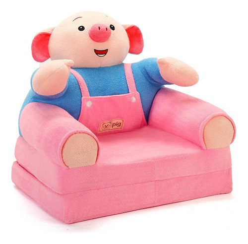 Sofá Pequeño Piggy Con Asiento Plegable Para Niños