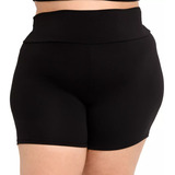 Shorts Suplex Basica Em Poliester Plus Size Praia Academia