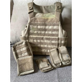 Colete Tático Evil Side - Tan - Paintball - Airsoft  Militar