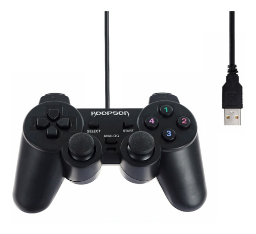 Controle Usb Para Pc Notebook Ps2 Analógico Double Shock