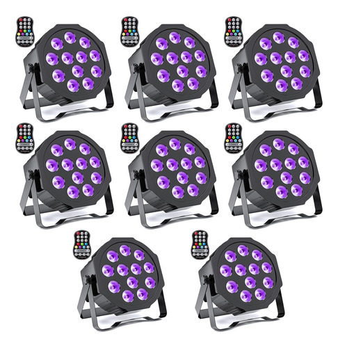 Luces Par Recargables Luces Rgbwa+uv 6 1 Led Batería, ...