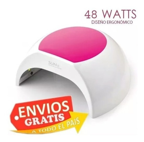 Lampara Uv Led Profesional Para Uñas 48w Sun + 200 Cristales