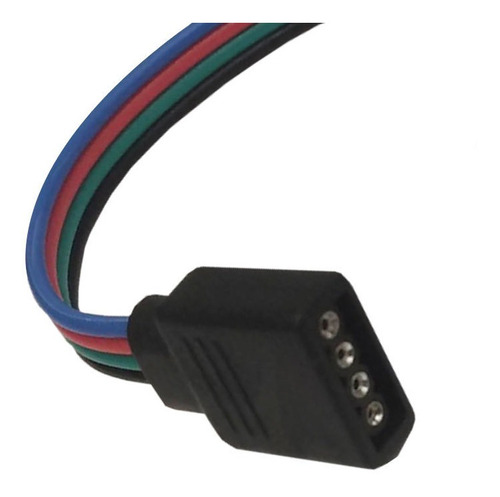 Conector De 4 Pines Cable Hembra Para Tiras Led Rgb X50