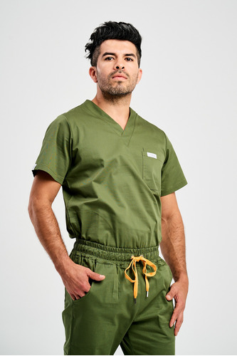 Ambo Medico Cocowear - Verde Militar Hombre 