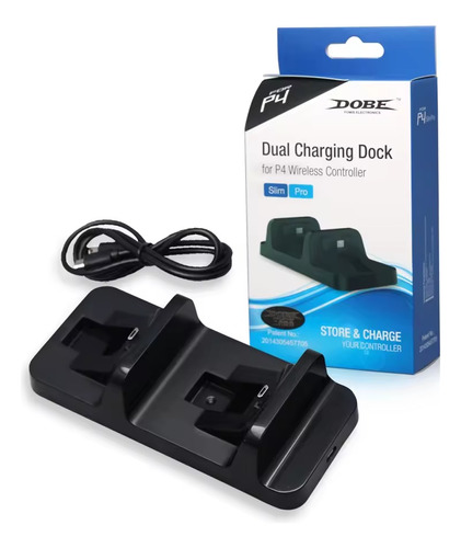 Dual Charging Usb Dockststion Para Controle Ps4 Silm E Pro