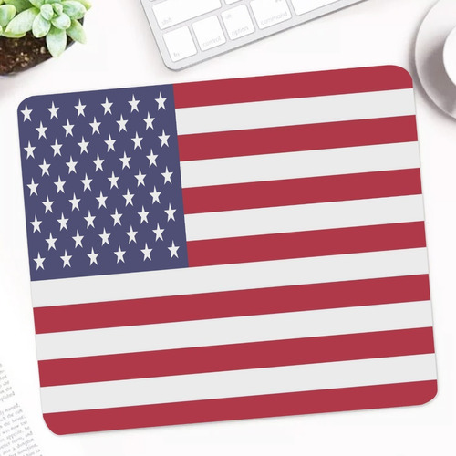 Mouse Pad Bandeira País Estados Unidos Usa 23x19 Mausepad