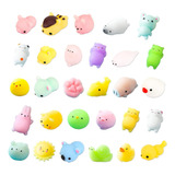 50pcs Mini Mochi Squishy Squeeze Toy Fidget Toy Kit Random