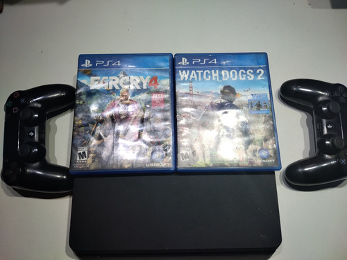 Ps4 Slim 1tb+2 Joysticks+ 2 Juegos