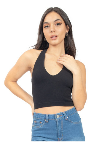 Top Halter Básico Para Mujer Quarry