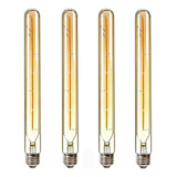 1 Focos Led Tubular T30 Smoke Luz Cálida Vintage 4w E26ambar