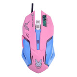 Greshare Gaming Mouse - Ratón Óptico rosado Azul