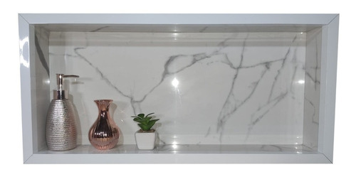 Nicho Porcelanato30x60 Para Banheiro Cor Branco