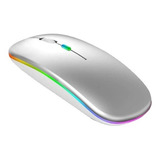 Mouse Ratón Recargable Inalámbrico Y Bluetooth Led Gaming