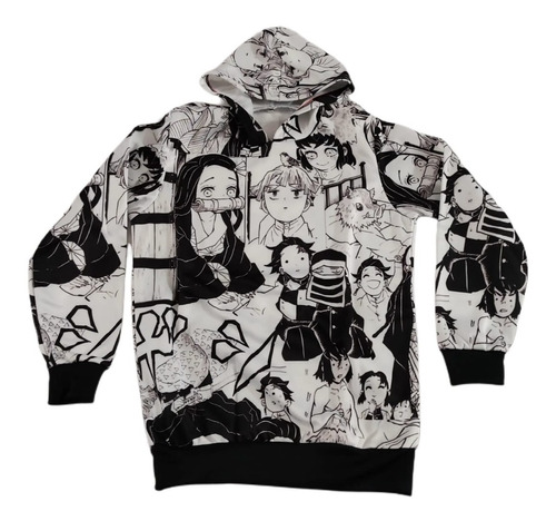 Buzo Hoodie Demon Slayer Nezuko Manga Con Capucha