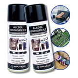 Spray Álcool Isopropílico Limpeza Placa Eletrônico  2 Latas