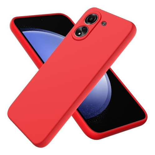 Funda De Silicona Líquida De Color Sólido For Xiaomi Redmi