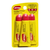 Carmex Classic Lip Balm Medicated Tube  X3 Unidades