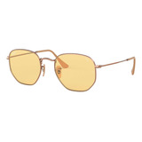 Ray Ban Rb3548n 9131/0z Hexagonal Evolve Amarillo