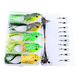 Set De Señuelos De Pesca Thunder Frog Fake Lure Con Lentejue