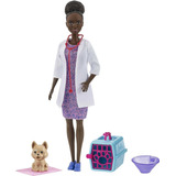 Barbie Veterinaria Con Ropa, Accesorios Y Mascota De 30cm