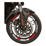 Stickers Reflejantes Para Rin De Moto Pulsar N250 Nid 2006