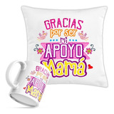 Regalo Para Mamá Cojín Con Relleno Y Taza. Varios Modelos