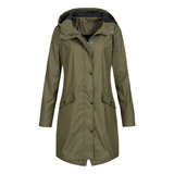 Chaqueta Impermeable Para Mujer, Talla Grande, Talla Grande,