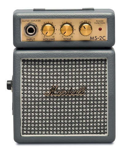 Mini Amplificador Guitarra Electrica Marshall Ms2 Marshalito Potencia 1 Watt Conector Jack Plug 1 Canal Overdrive + Puas